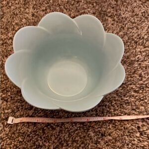 Light blue flower bowl